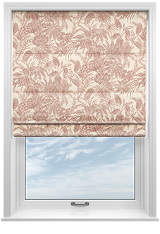 Maui, Burnt Red - Motorised Roman Blind